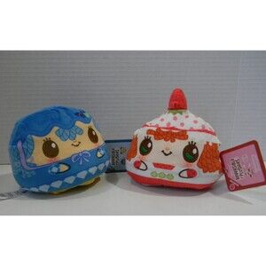 Strawberry Shortcake Blueberry Muffin Reversible Teeturtle Plushies Set of 2 NWT